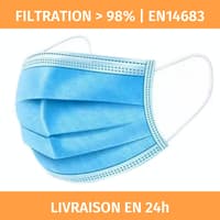 Masques chirurgicaux Type 2R (BFE>98%) masque EN14683:2019