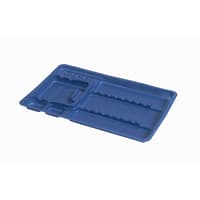 Plateaux jetables - 28x18 - Medibase - Bleu