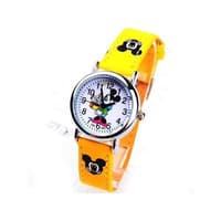 Montre pour enfants dessin Mickey - bracelet jaune