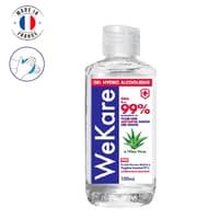 Gel hydroalcoolique 100ml à l'Aloé Vera-EN14476-antibactérien pour les mains-désinfecte 99% des bactéries(carton de 10 flacons)