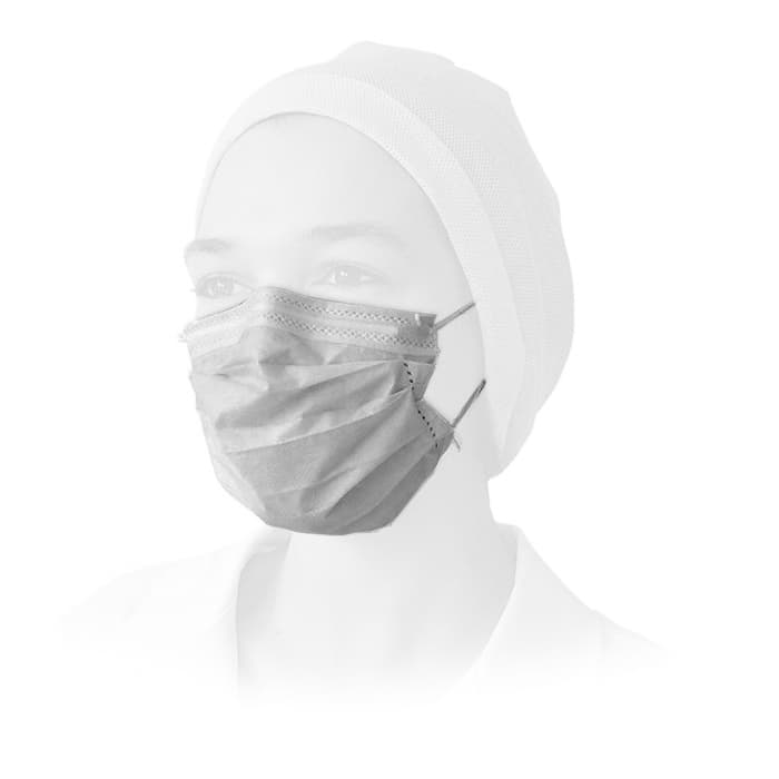 Masque 3 plis blanc lavable 5 fois - Boîte de 20 masques (Norme AFNOR & DGA)