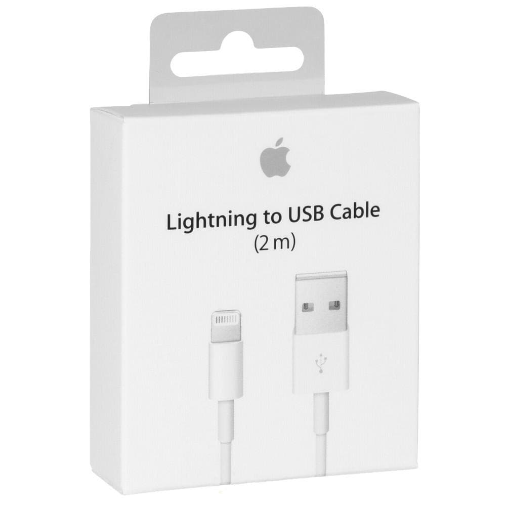 Apple MD819 - Câble Lightning Original  - 2m - Blanc (Blister)