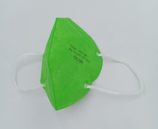 Masque FFP2 CE (EN149:2001 + A12009 ) - Vert - Boite de 10 pièces