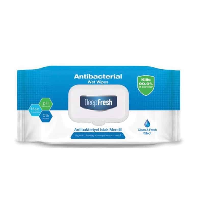 Lingettes désinfectantes antibactériennes - Paquet de 100 lingettes