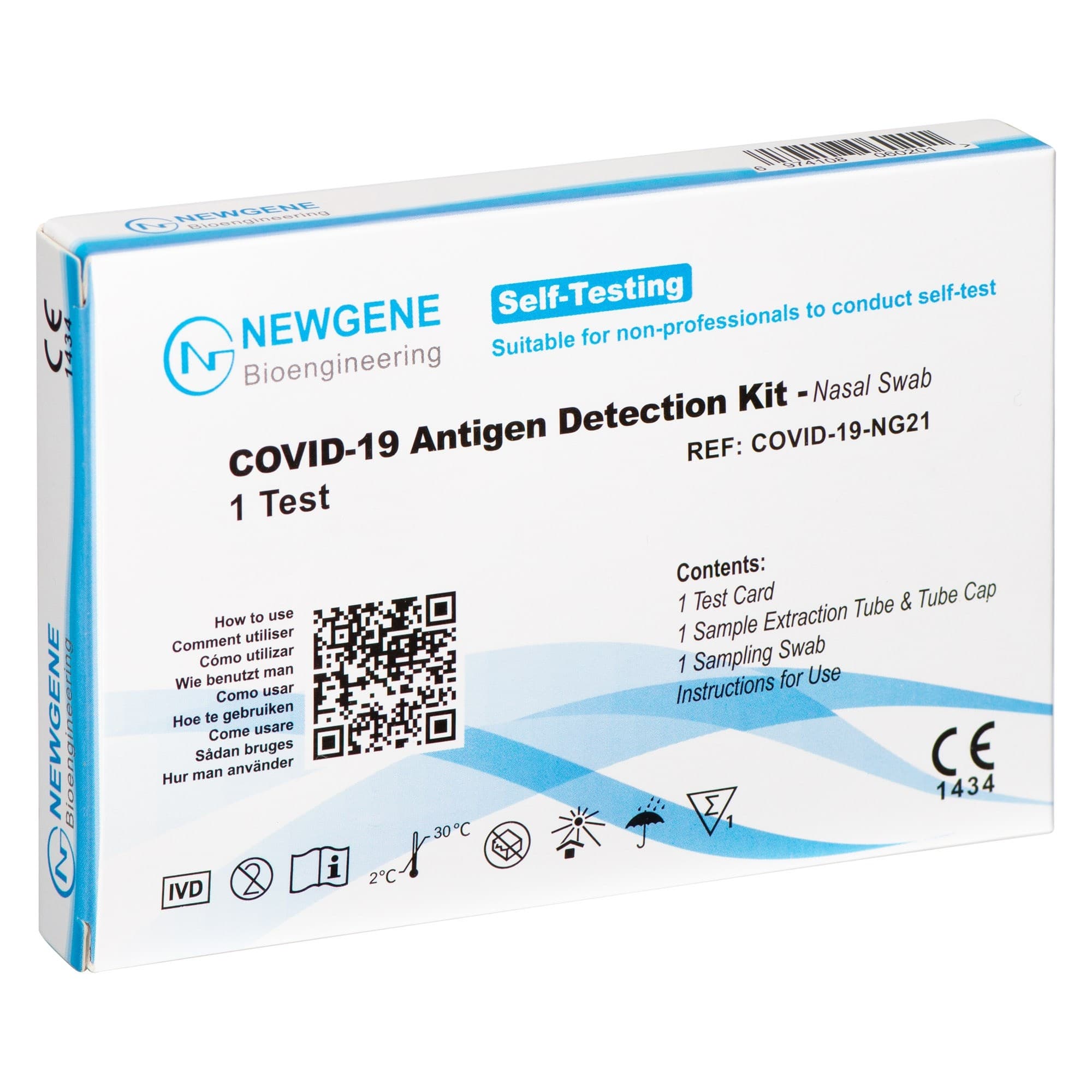 Autotest Nasal COVID-19 - Newgene Bioengineering - Boîte de 25 tests