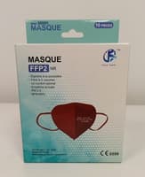 Masque FFP2 CE (EN149:2001 + A12009 ) - Rouge - Boite de 10 pièces