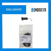 Embout flow noir - 25 pièces