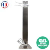 Distributeur de gel hydroalcoolique à pédale made in france