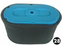 Filtre à air adaptable Honda 17211ZF5V00, 17211ZF5V01 - 89X60X124 mm