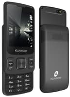 Konrow Slider - Téléphone Coulissant - Ecran 2.4'' - Double Sim - Noir