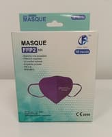 Masque FFP2 CE (EN149:2001 + A12009 ) - Violet - Boite de 10 pièces