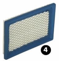 Filtre à air adaptable John Deere - Briggs et Stratton 397795 -160x114x19 mm