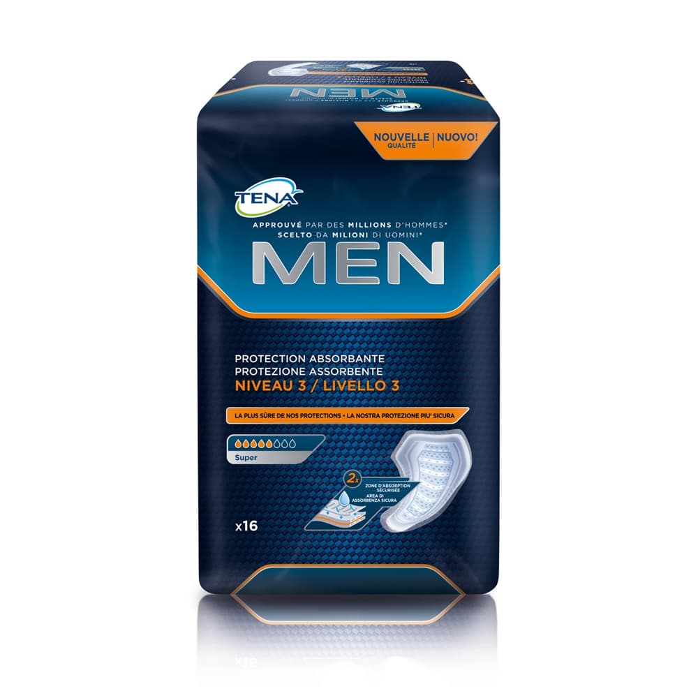 TENA Men Super Niveau 3 - 5 gouttes - Protections masculines