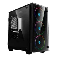 Boîtier Demi Tour Micro ATX / Mini ITX CoolBox COO-DGC-M192-0 RGB LED Noir