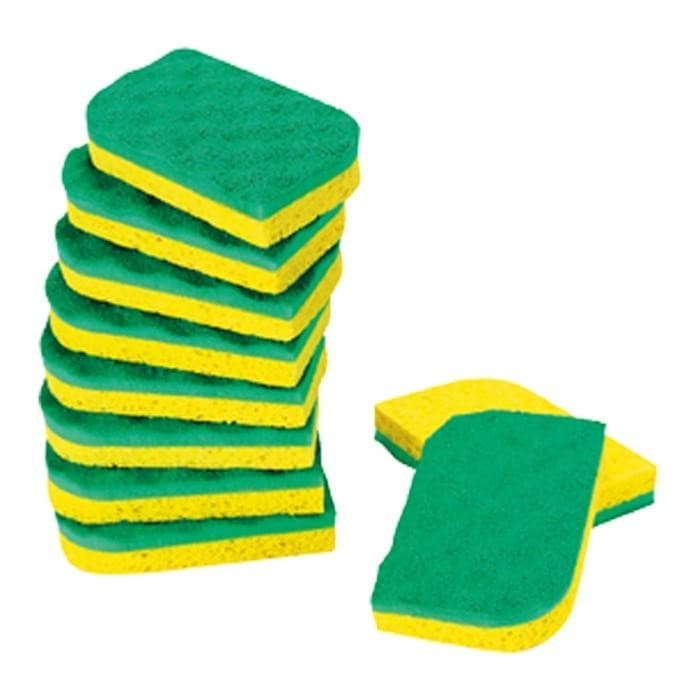 VILEDA - Eponge pur active verte - Lot de 10