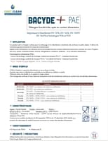 BACYDE + PAE désinfectant Virucide, Levuricide, Bactéricides - 5L