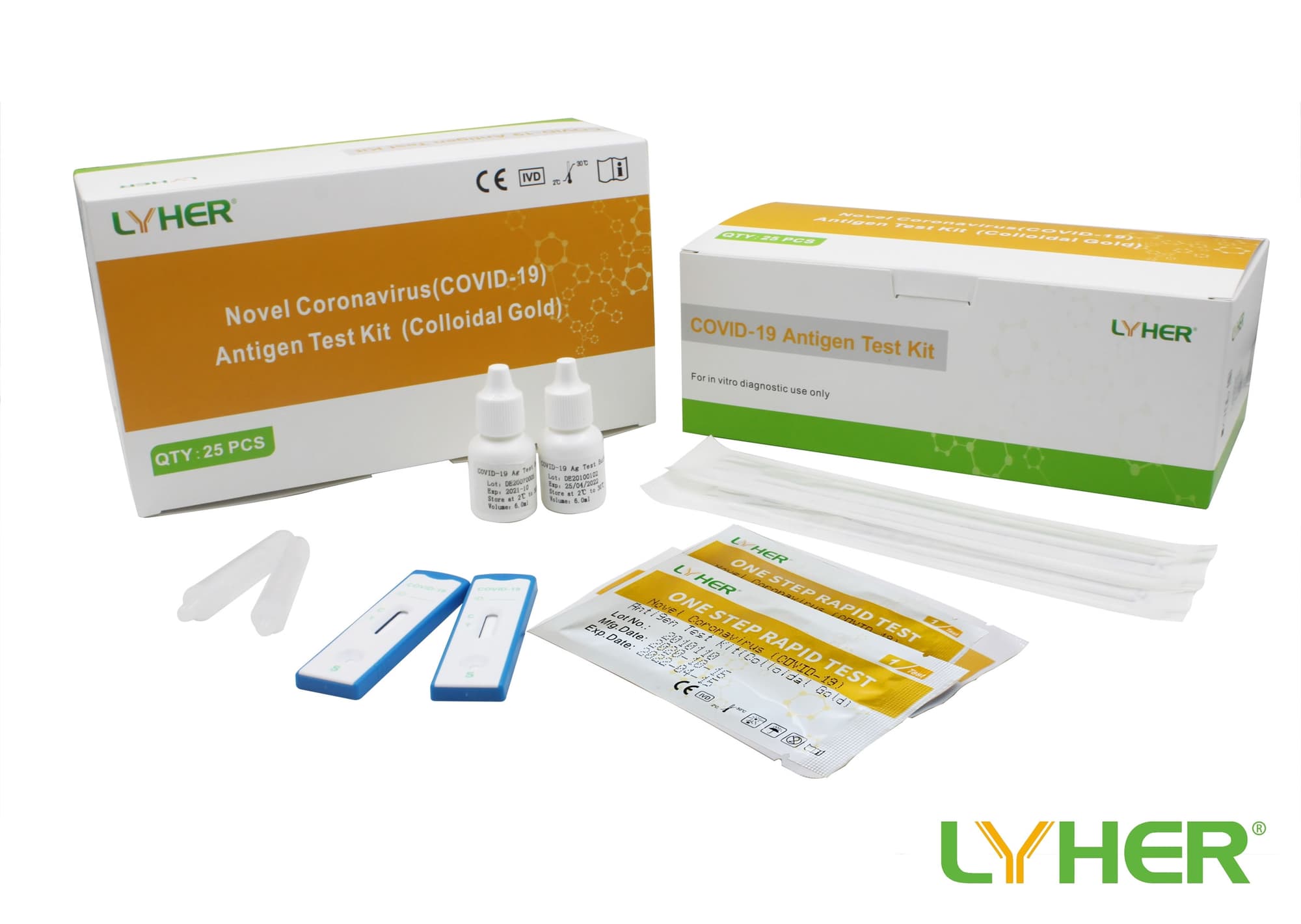 Tests Nasopharyngé et Oropharyngé Rapide Haute Sensibilité Antigénique COVID-19 - LYHER