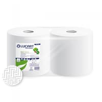 LUCART - Ouate blanche - 2 plis - 1000 feuilles - 2 bobines Ecolabel