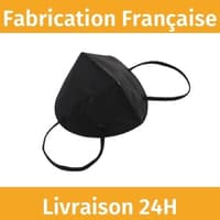 Masque FFP2 Noir Français (149:2001 + A1:2009 ) - Made In France 🇫🇷