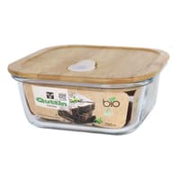 Panier-repas carré avec couvercle Quttin Bambou 750 Cc