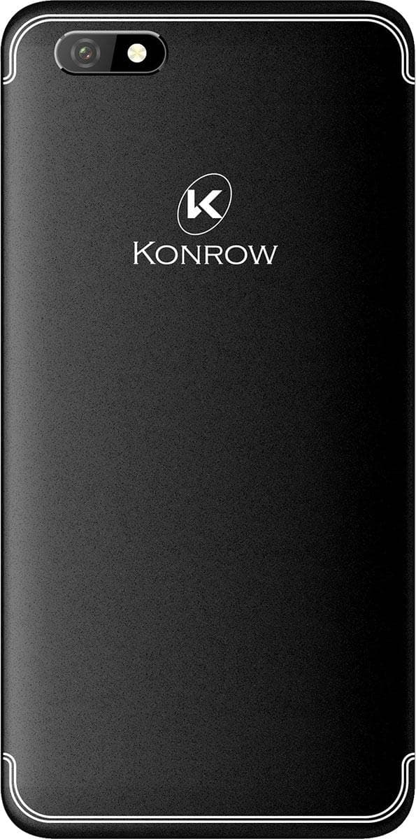 Konrow Easy Feel - Android 7.0 - 4G - Ecran 5'' - Double Sim - 16Go, 1Go RAM - Noir