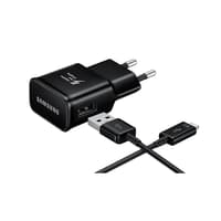 Samsung EP-TA20EBECGWW - Chargeur Secteur Complet - Adaptateur Fast Charge 2A & Câble USB Type-C - Noir (Emballage Originale)