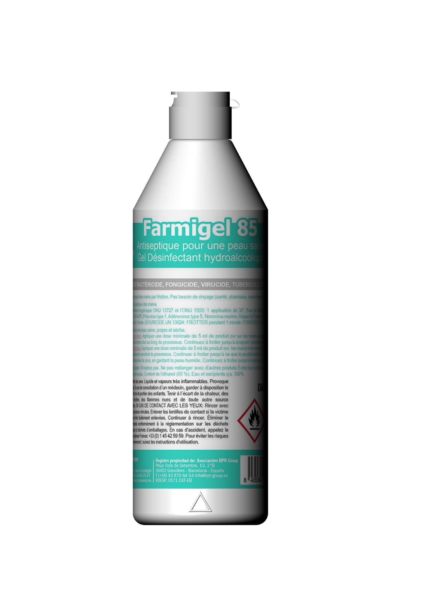 FARMIGEL- Gel désinfectant hydroalcoolique 6x500mL - 3131 500 mL