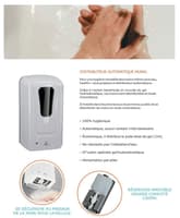 Borne de gel hydroalcoolique sans contact