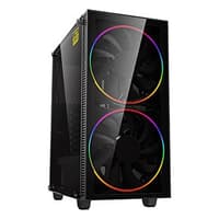 Boîtier Demi Tour Micro ATX / ATX CoolBox COO-DGC-A193-0 RGB LED Noir