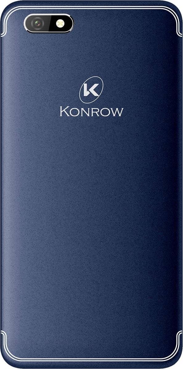 Konrow Easy Feel - Android 7.0 - 4G - Ecran 5'' - Double Sim - 16Go, 1Go RAM - Bleu