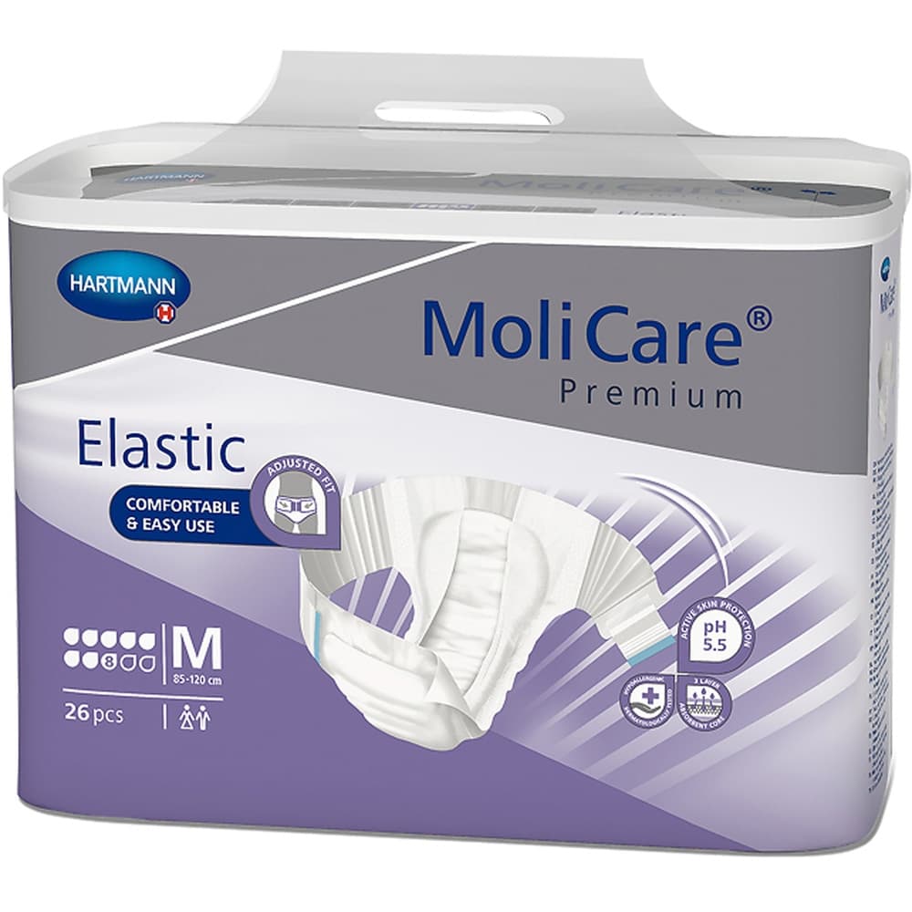 MoliCare Premium Elastic 8 Gouttes - Taille M - Changes complets