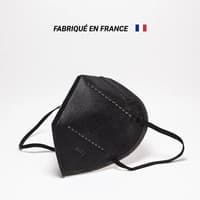 Masque FFP2 Noir Français (149:2001 + A1:2009 ) - Made In France 🇫🇷  