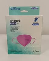 Masque FFP2 CE (EN149:2001 + A12009 ) - Rose - Boite de 10 pièces