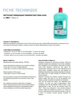 Nettoyant Dégraissant Désinfectant sans Javel - Bidon de 1L