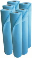 Draps d'Examen - Pure Ouate - 50 Fts - 50x120 cm - Carton de 6 Rouleaux - Bleu Plastifié