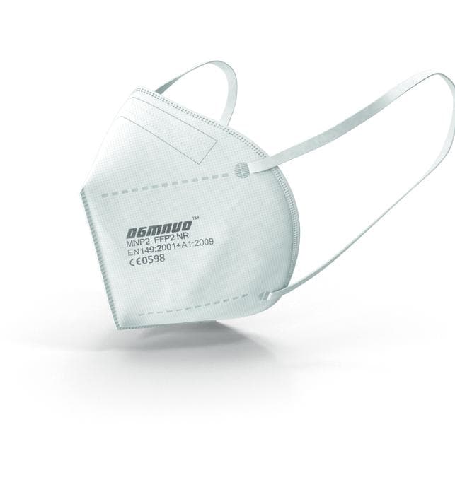 Masque FFP2 CE (EN149:2001 + A12009 ) - DMM Europe - Attache tête inclus - Boite de 20 pièces