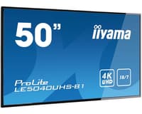 iiyama LE5040UHS-B1 affichage de messages 127 cm (50") LED 4K Ultra HD Panneau plat de signalisation numérique Noir
