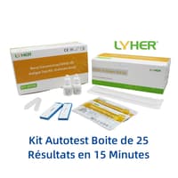 TEST ANTIGENIQUE Covid-19 - Lyher (Boite de 25 tests) 