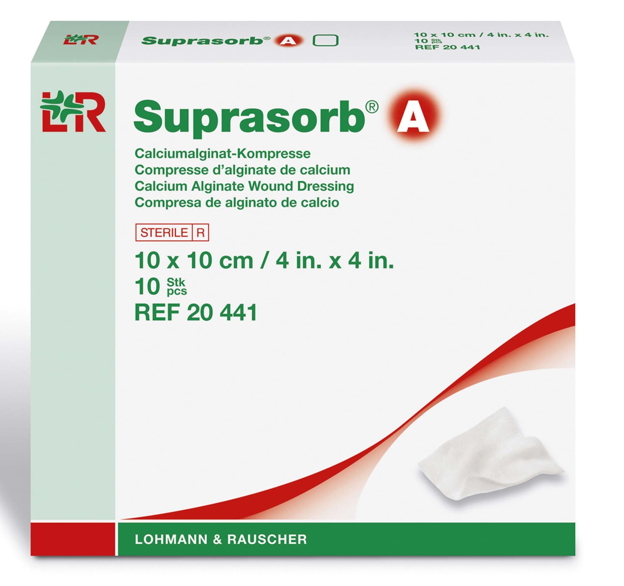 Pansement SUPRASORB A 5X5cm Alginate