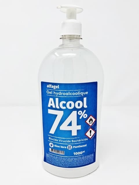 Gel hydroalcoolique 1 litre à l'Aloe vera
