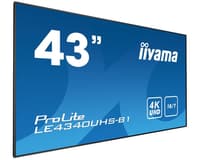 iiyama LE4340UHS-B1 affichage de messages 108 cm (42.5") LED 4K Ultra HD Noir