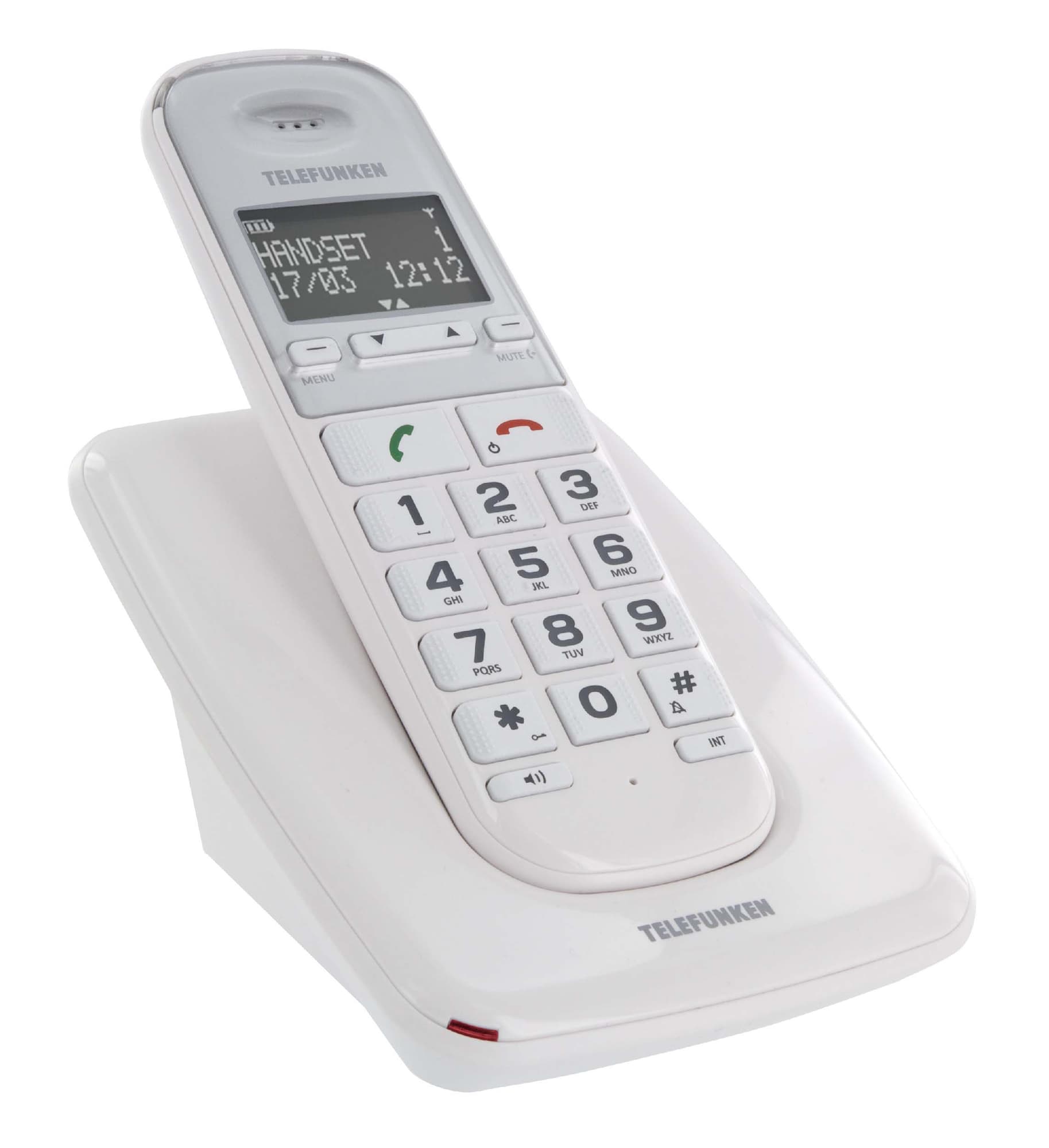 Téléphone sans Fil Telefunken TD301 Blanc