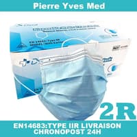 Masque Chirurgical Haute Filtration type 2R (boite de 50pcs)