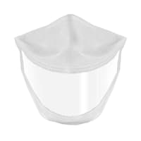 UNS1 50 lavages - Masque transparent réglable made in France - Blanc