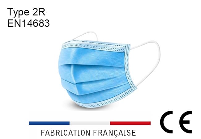 Masque chirurgical Type IIR - FABRICATION FRANÇAISE