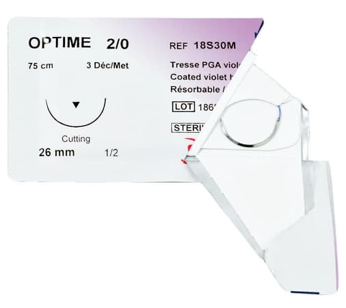 Suture Optime Dec1 Usp5/0 18Mm F75Cm  Violet