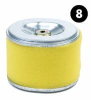 Filtre à air adaptable Honda 17210ZE2822 - 90X102X 80 mm