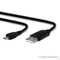 Câble Data Micro USB - 1m, Embout Long de 8mm - Noir (En Vrac)