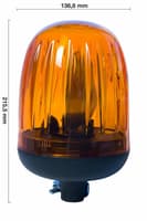 Gyrophare série Cripto 24 V avec fixation pour tige