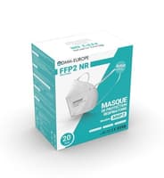 Masque FFP2 CE (EN149:2001 + A12009 ) - DMM Europe - Attache tête inclus - Boite de 20 pièces